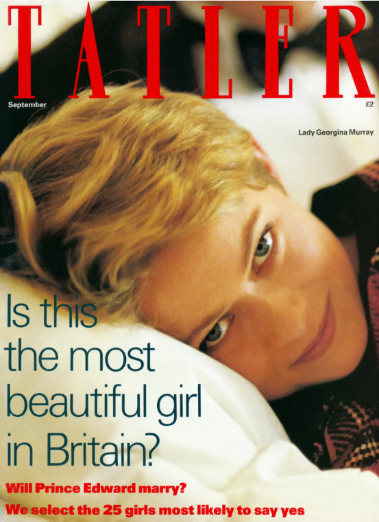 Портрет Джорджины украсил обложку журнала Tatler в 1993 году