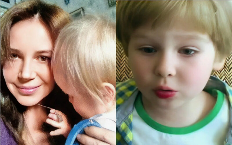 Екатерина Редникова с сыном Лавром