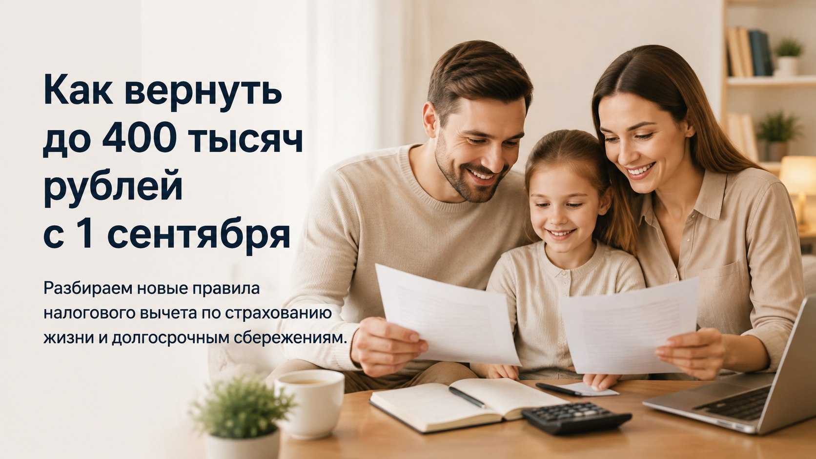 До 400 тысяч рублей и новые правила с 1 сентября: как изменится налоговый вычет по страхованию жизни