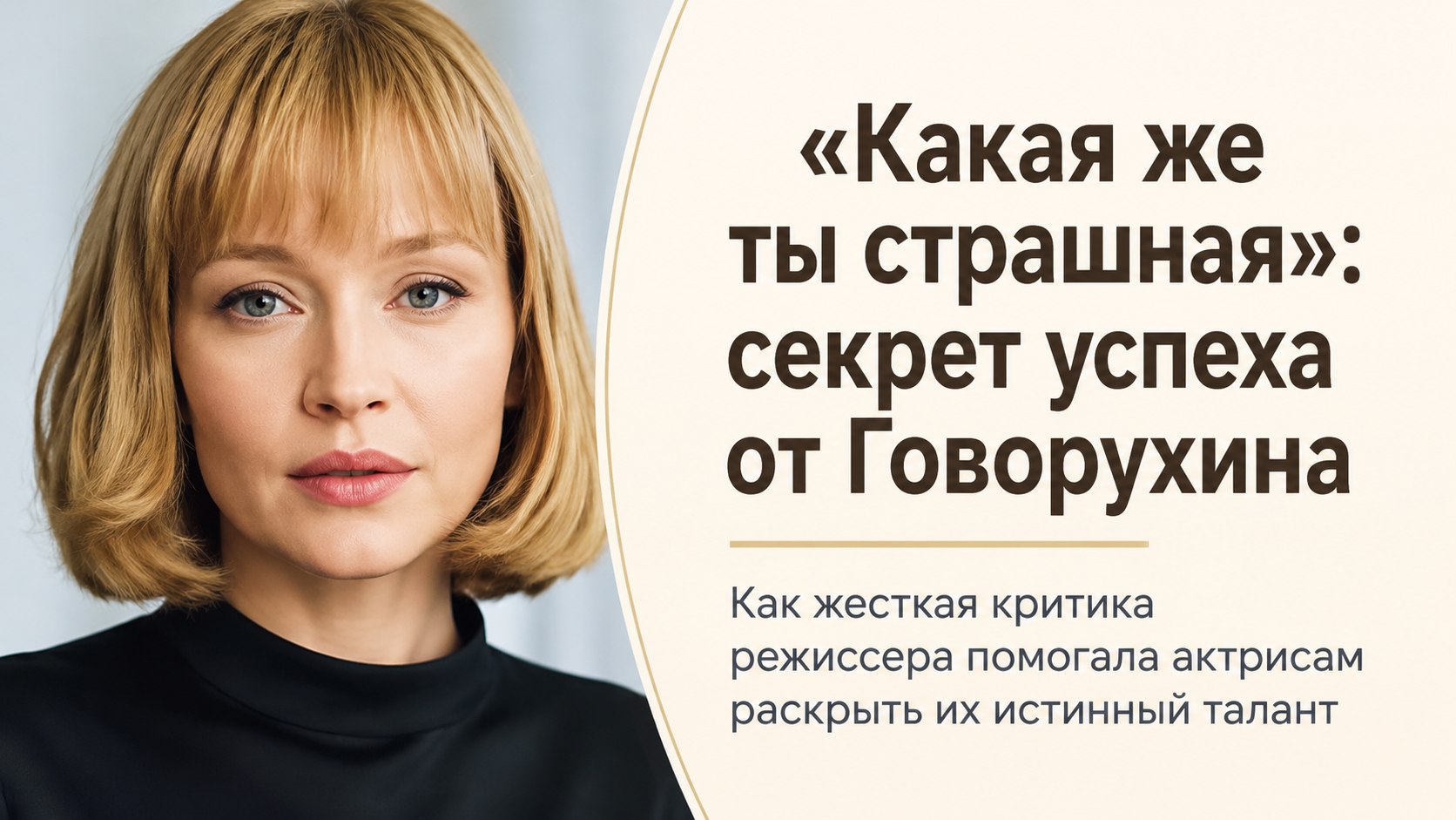 «Какая же ты страшная»: почему актрисы с теплом вспоминали резкие замечания Станислава Говорухина