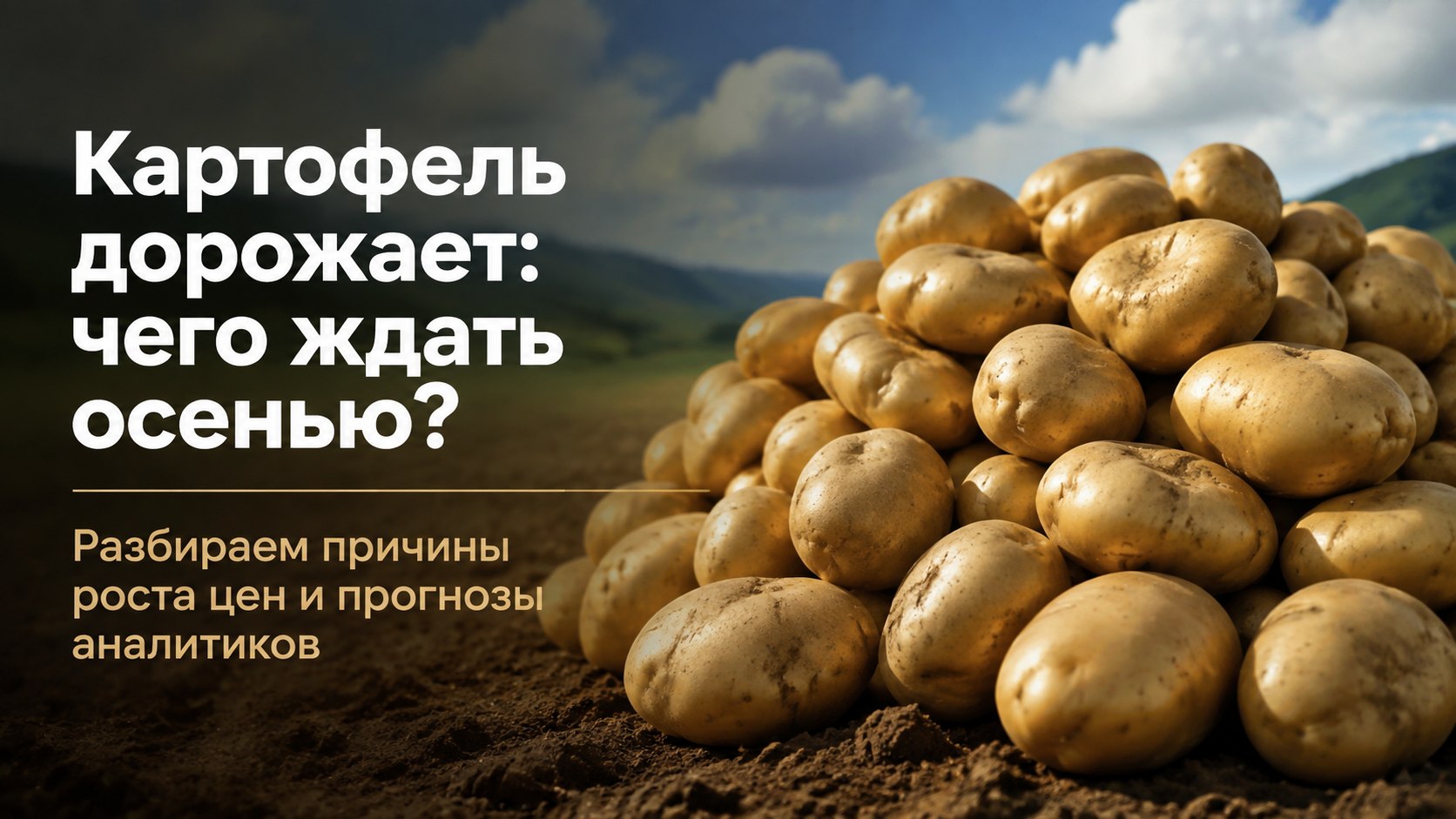 Цены на картофель в рознице выросли на 22% на фоне сокращения посадок до минимума за 18 лет
