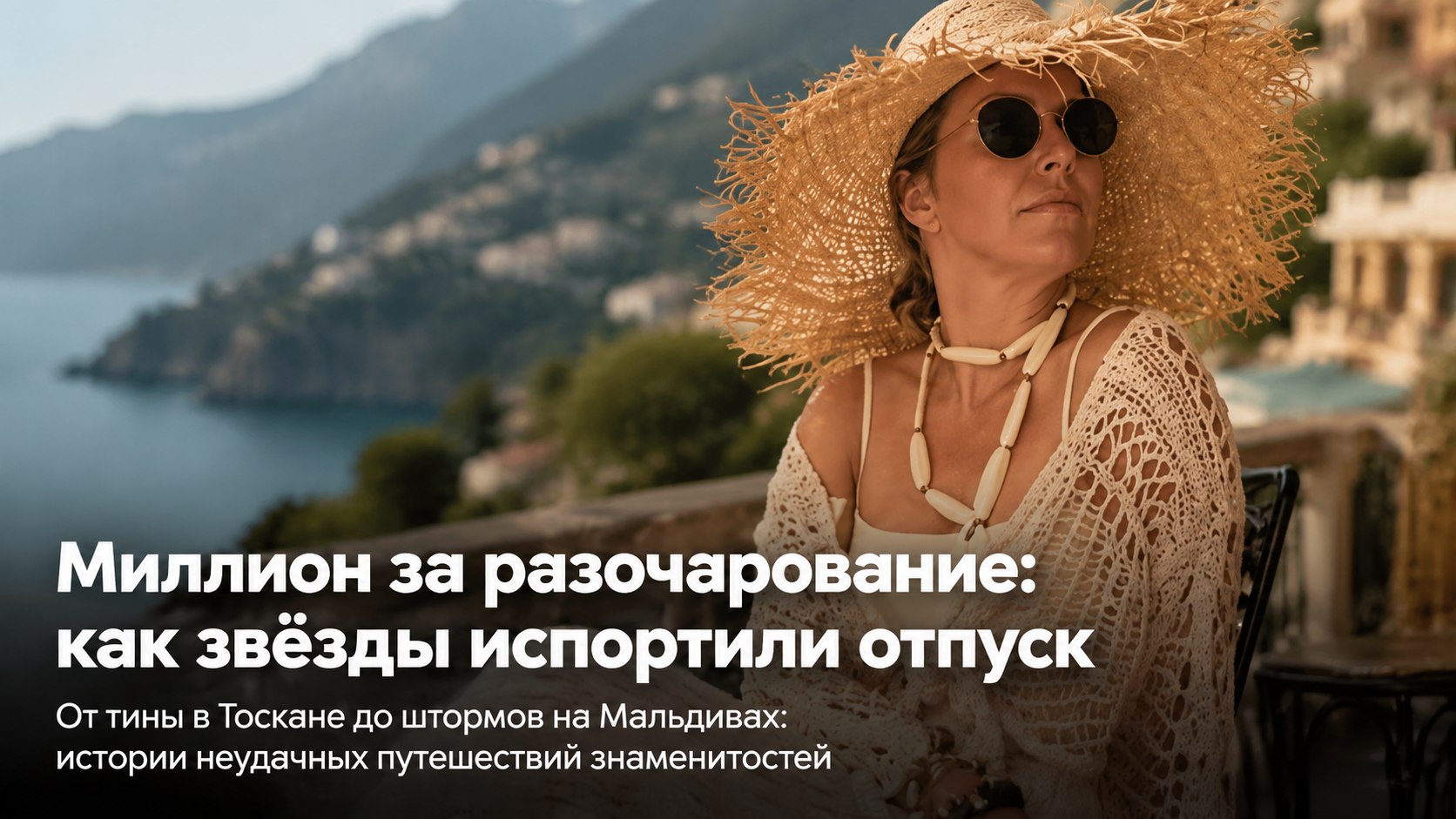 «Как будто кого-то стошнило»: чем заграничный отдых разочаровал Собчак, Бородину и Волочкову