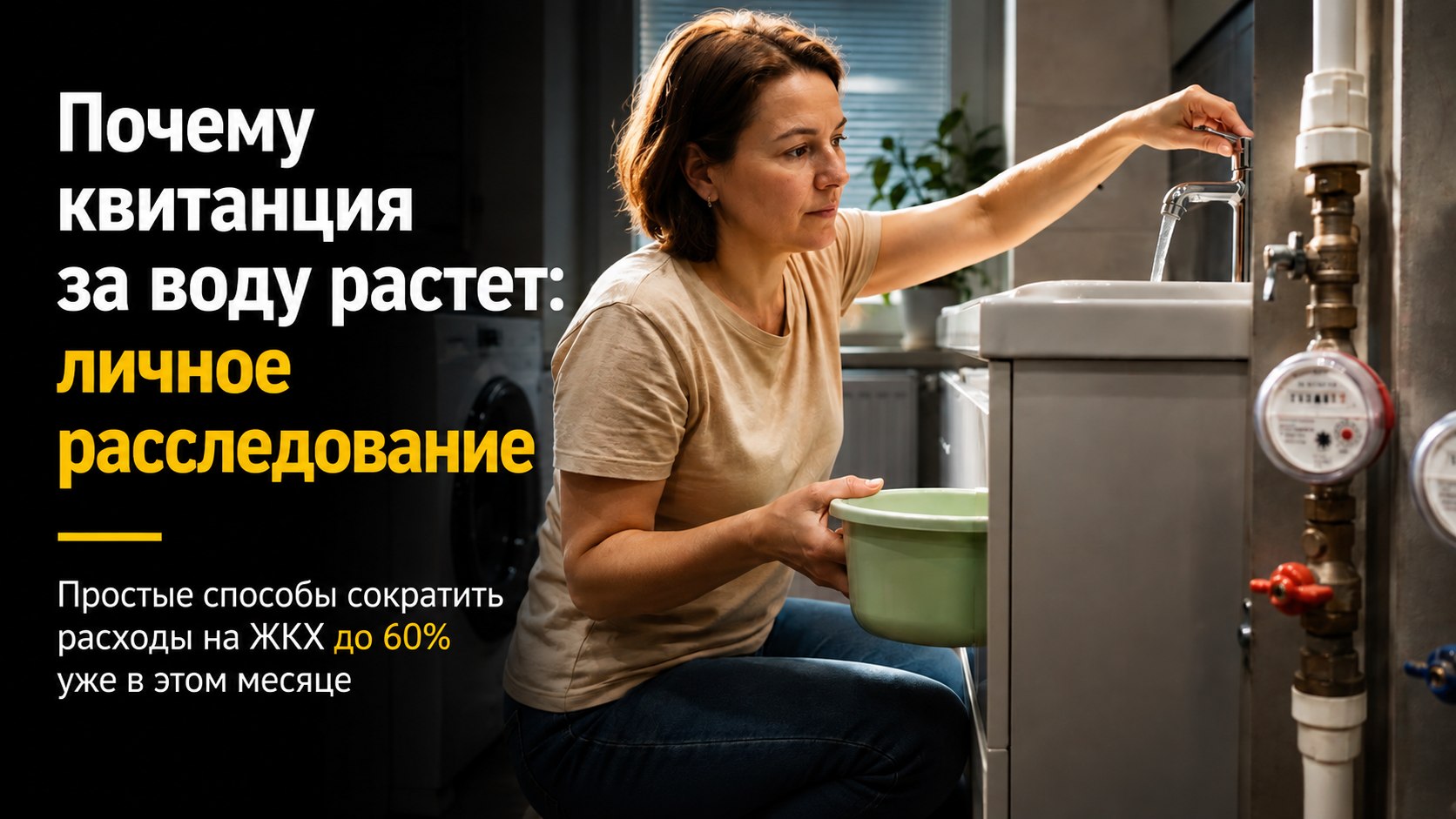Плата за воду по новым правилам: как сэкономить до 60% на коммунальных платежах