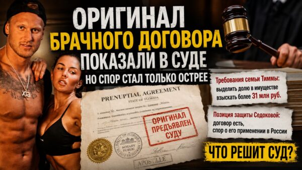 Брачный договор Седоковой показали в суде, но спор о 31 млн только обострился