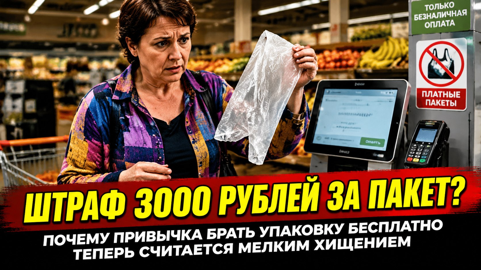 Как копеечный пакет из супермаркета может обернуться штрафом в 3000 рублей или арестом