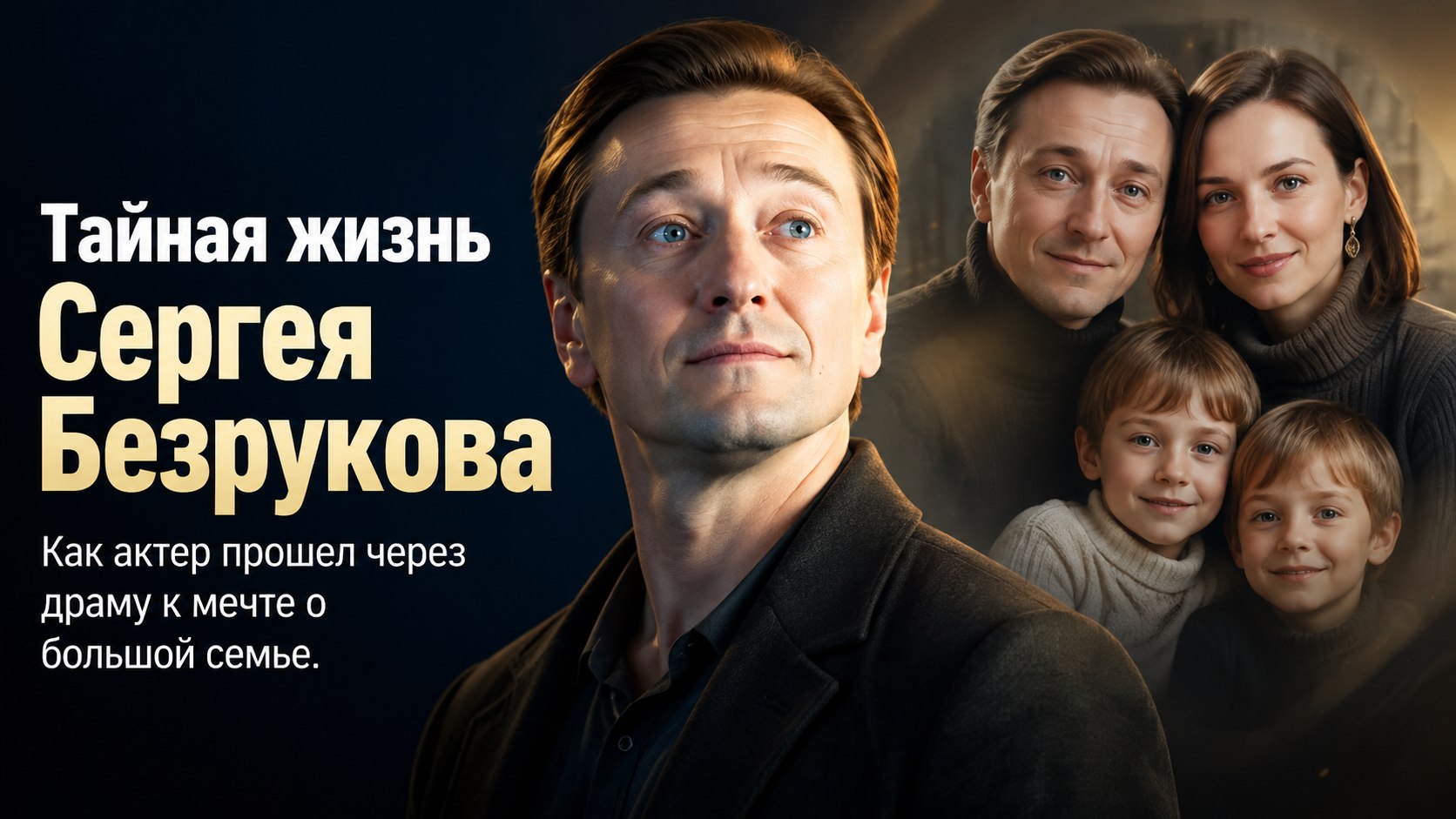 Пять детей, тайный роман и две семьи: как Сергей Безруков шел к большой мечте об отцовстве
