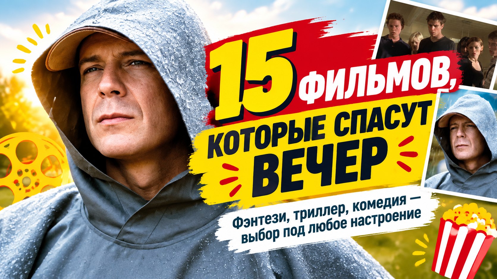 15 захватывающих фильмов разного жанра для идеального киновечера