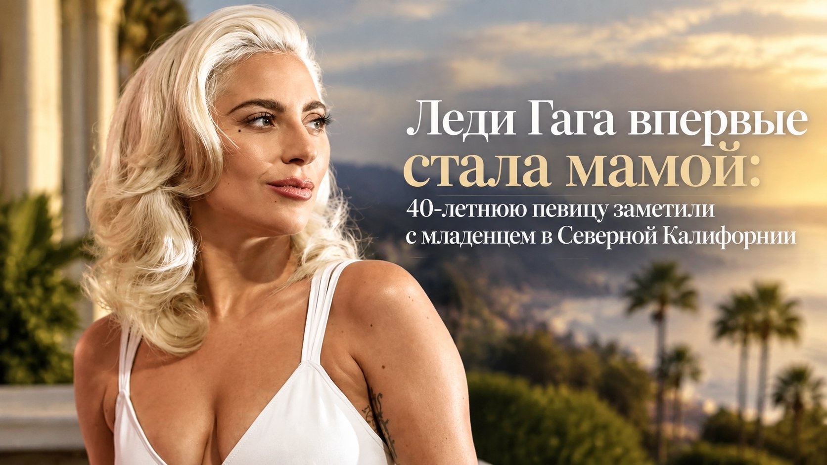 Леди Гага впервые стала мамой: 40-летнюю певицу заметили с младенцем в Северной Калифорнии