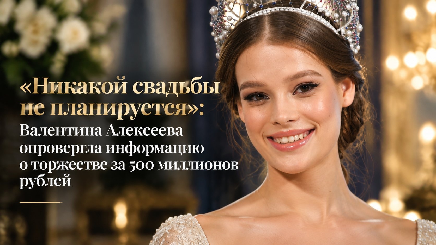 «Никакой свадьбы не планируется»: Валентина Алексеева опровергла информацию о торжестве за 500 миллионов рублей