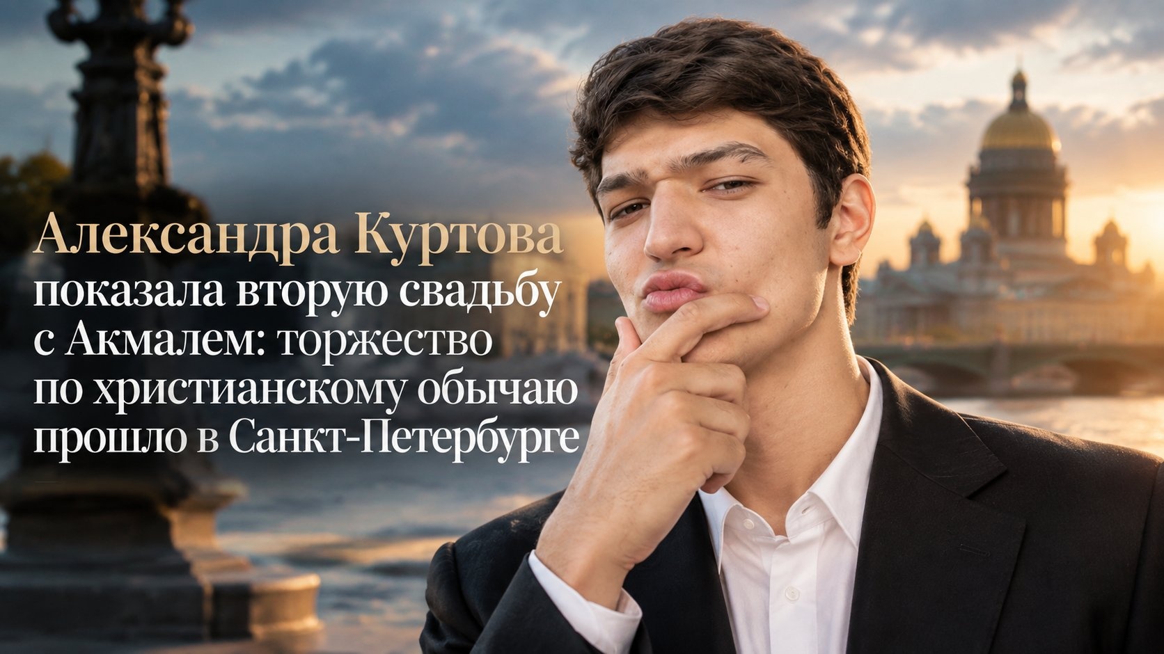 Александра Куртова показала вторую свадьбу с Акмалем: торжество по христианскому обычаю прошло в Санкт-Петербурге