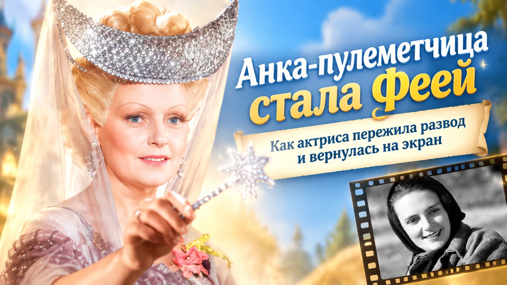 Варвара Мясникова: от Анки-пулеметчицы до Феи в «Золушке» после развода с мужем-режиссером