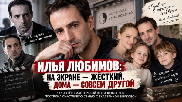 Илья Любимов: суровый герой на экране и совсем другой человек дома