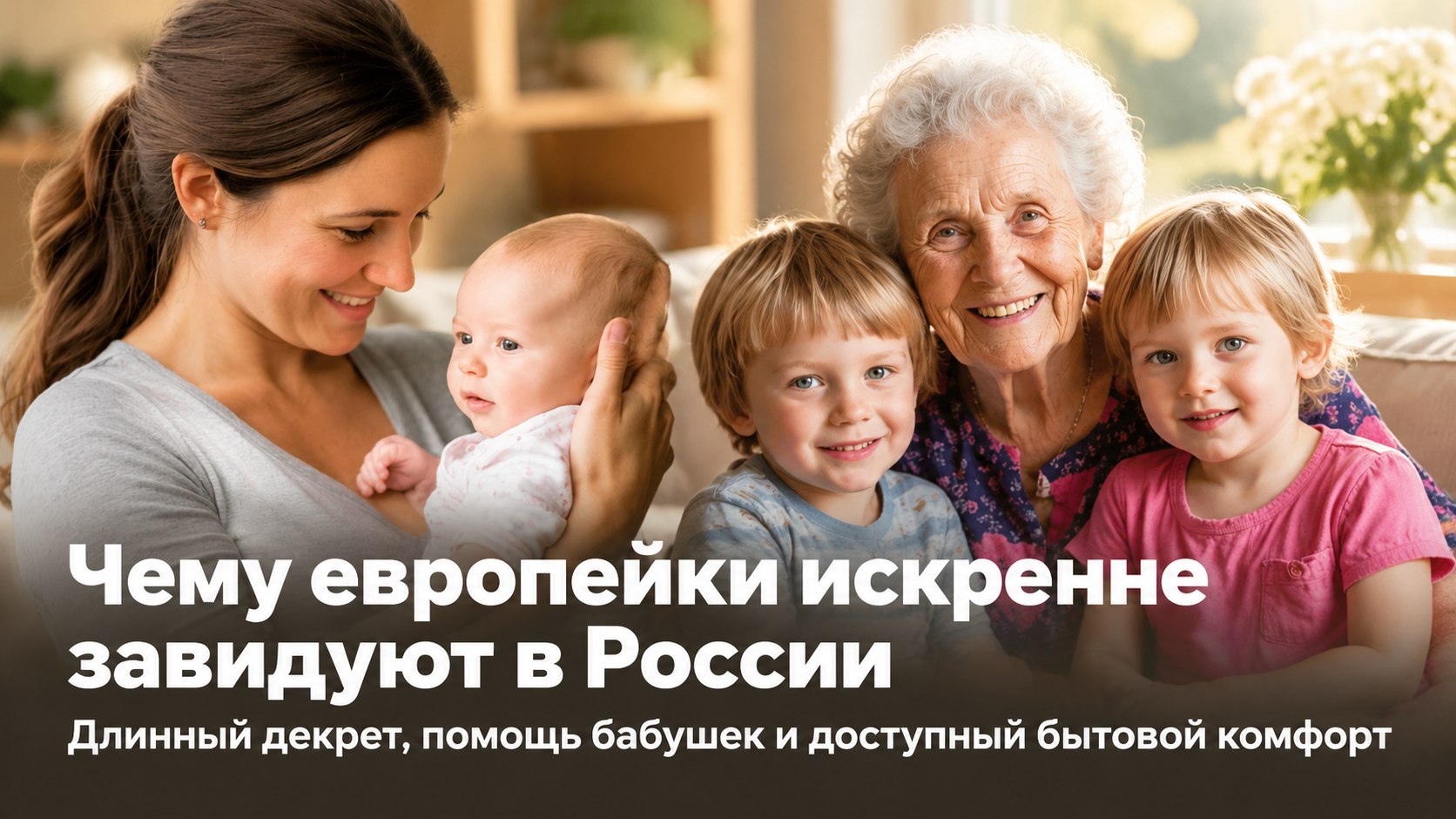 Семь причин, по которым европейки завидуют россиянкам: магазины 24/7, декрет и бабушки