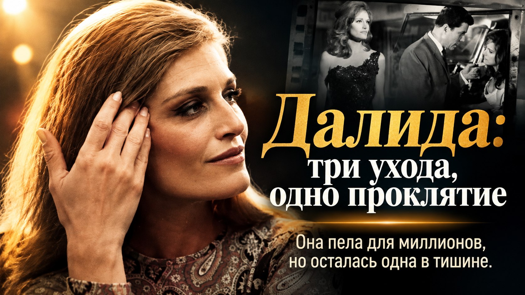 Все трое любимых мужчин Далиды ушли из жизни добровольно — а она винила в этом себя