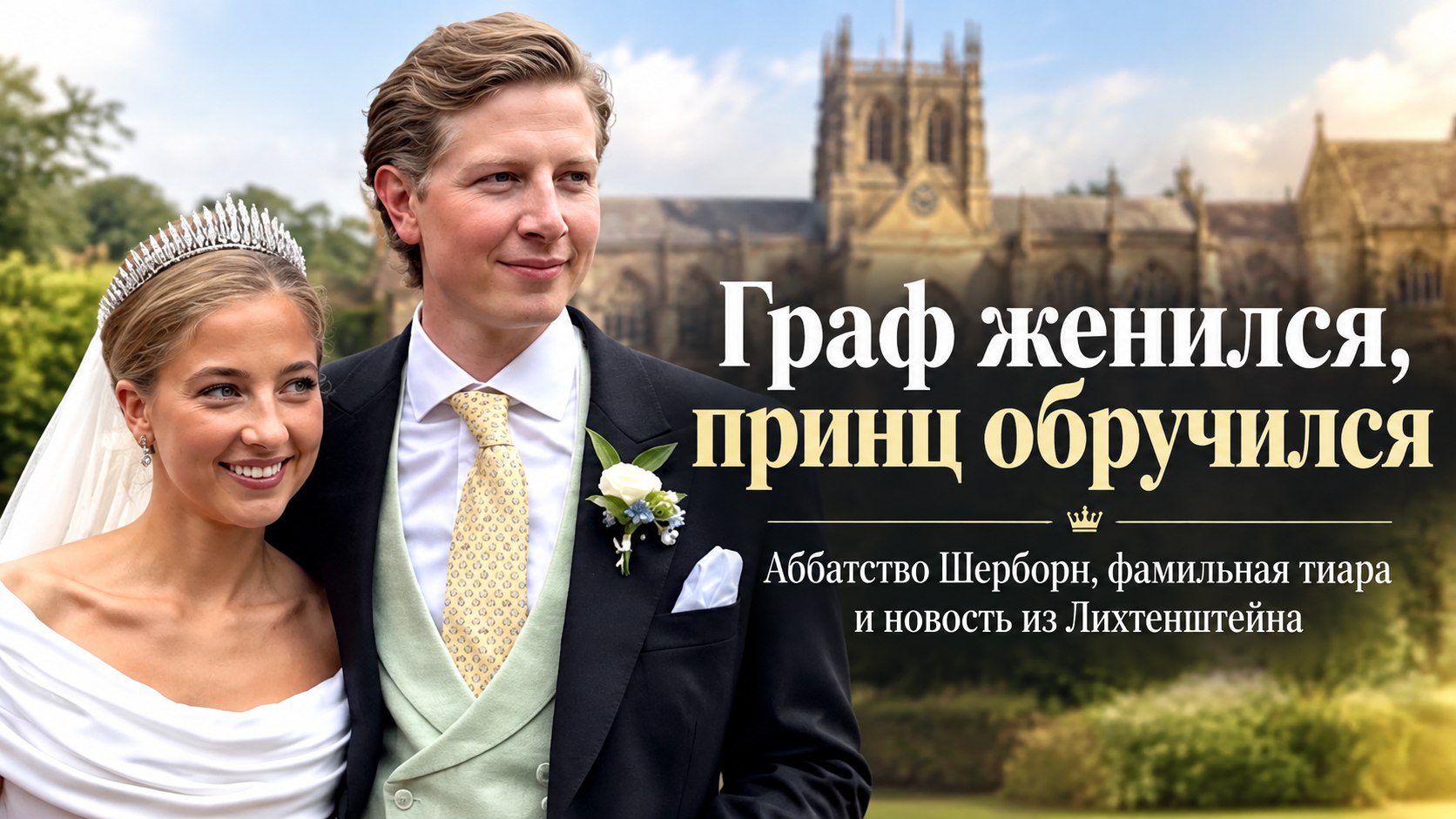 Граф Геза женился в древнем аббатстве Шерборн, а через несколько дней в Лихтенштейне объявили о помолвке принца Георга