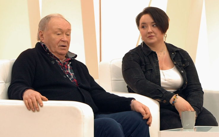 Юрий Кузнецов с дочерью Александрой