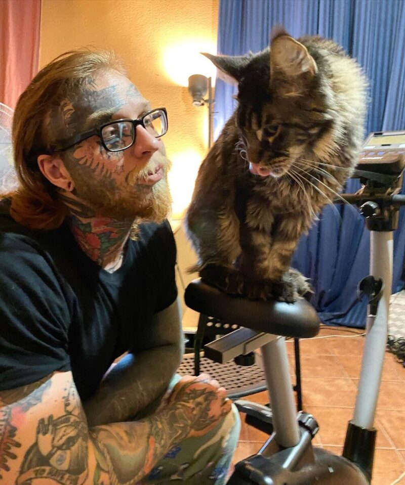 Денис Шальных с котом