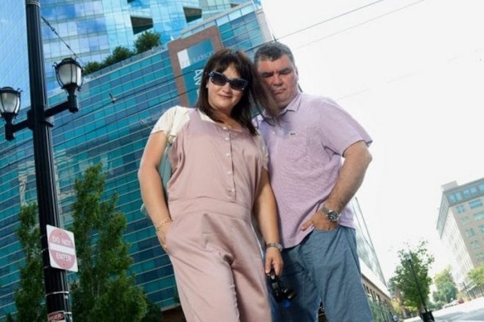 Ирина Шмелёва с мужем Николаем Боголюбовым