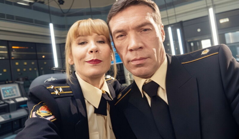 Дарья Юргенс и Олег Чернов в сериале «Морские дьяволы»