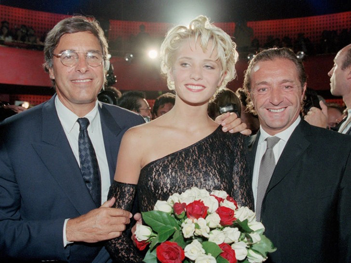 Финал конкурса Look of the Year, 1991 год: Джон Касабланкас (слева) и Джеральд Мари