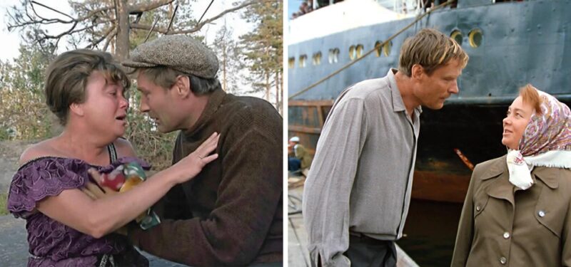 Василий и Надюха в киноленте «Любовь и голуби».