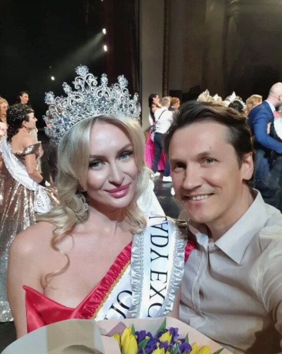 С женой Надеждой