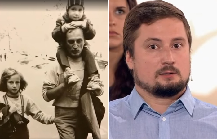 Юрий Беляев с детьми