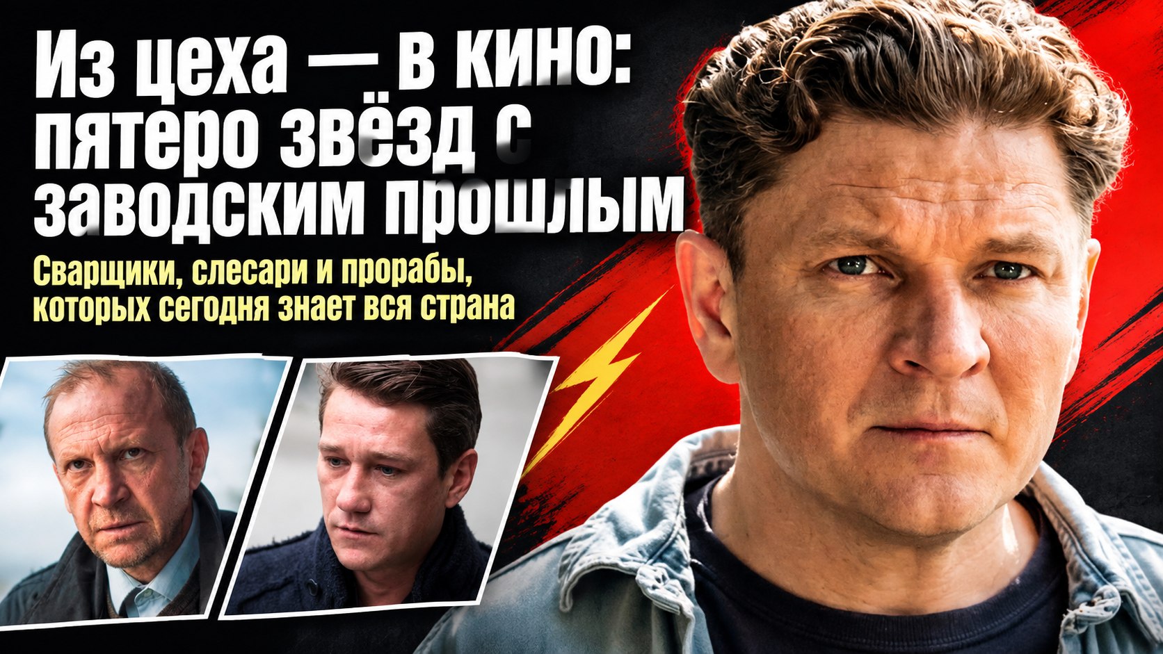 Не роли, а биография: пятеро известных актёров, начинавших сварщиками, слесарями и прорабами