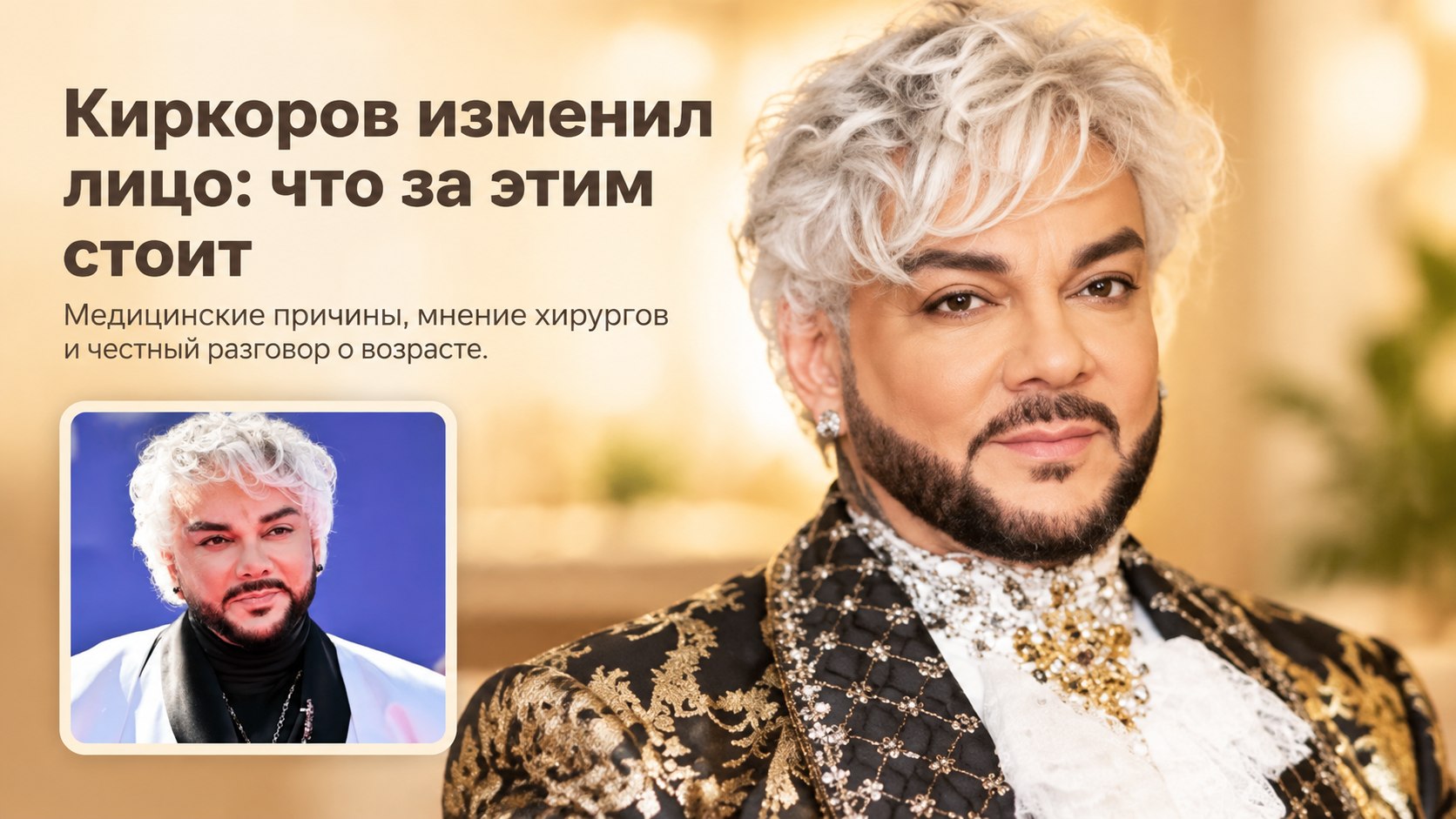 Новый нос и ринопластика по показаниям: как 60-летний Филипп Киркоров перекроил лицо и встретил критику