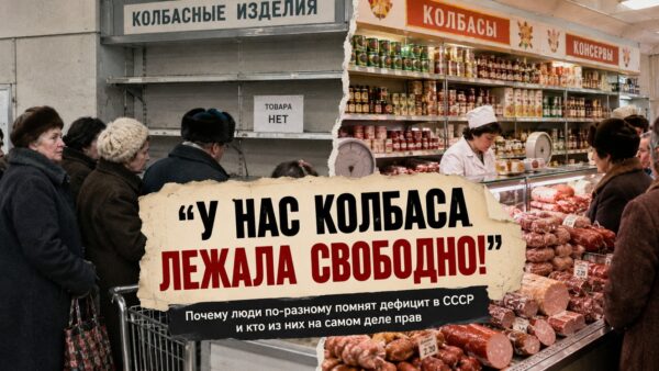 «У нас колбаса лежала свободно»: почему люди совершенно по-разному помнят дефицит в СССР