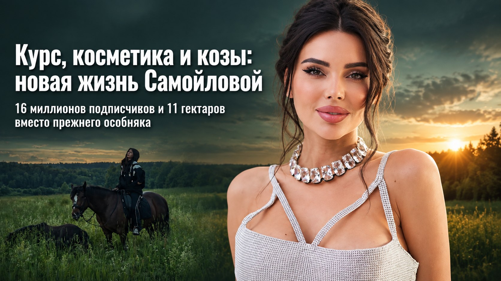 Оксана Самойлова: «Стратегия на миллион», косметика и ферма с козами