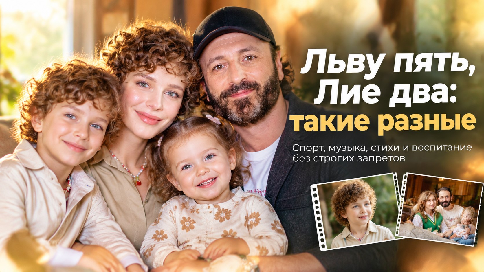 Льву пять, Лие два: как растут дети Лизы Арзамасовой и Ильи Авербуха