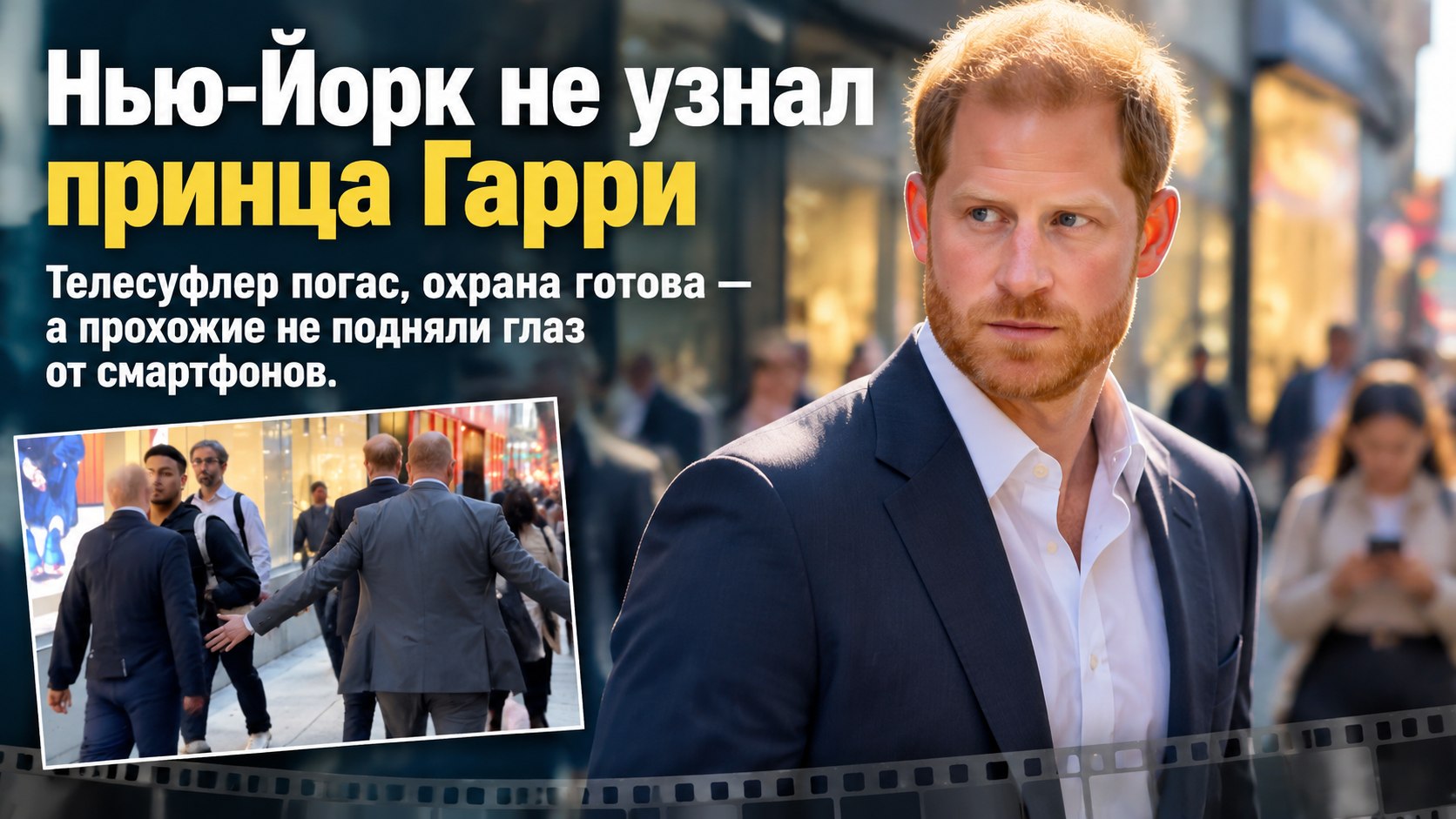 Принц Гарри отправился в сольный тур — а Нью-Йорк не поднял глаз от смартфонов