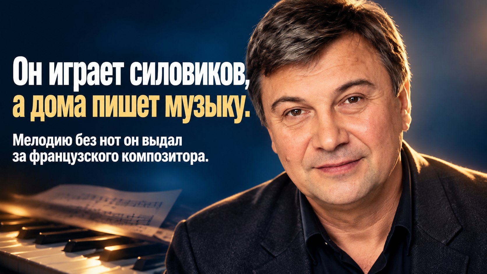 Сергей Кошонин играет силовиков, а дома сочиняет музыку — и однажды её взяли в спектакль