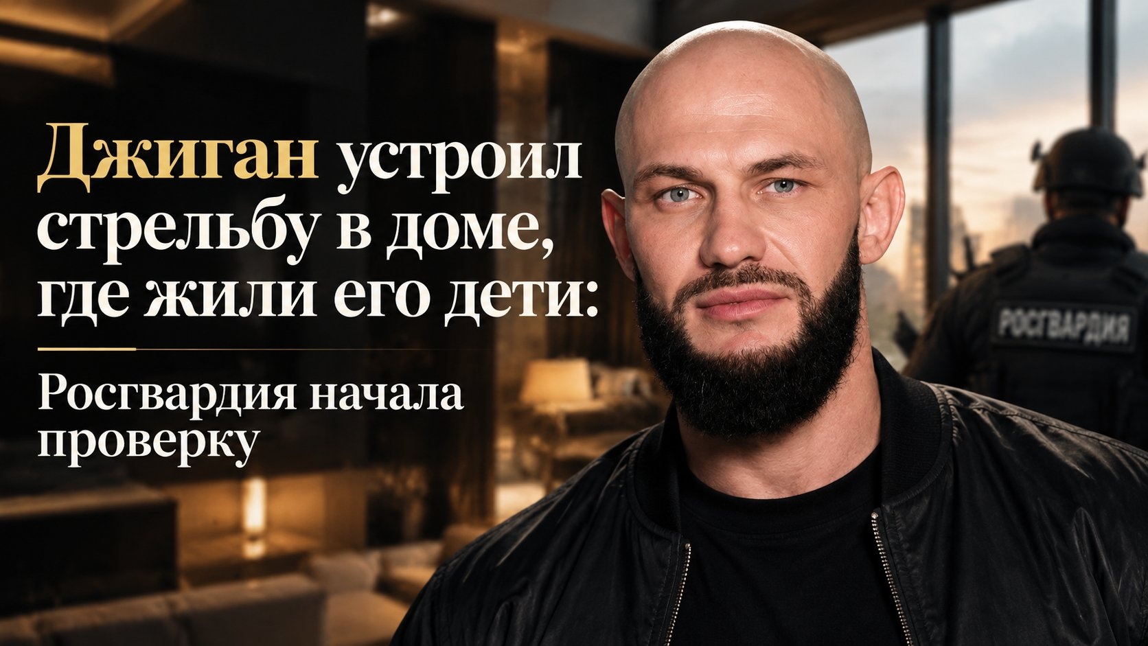 Джиган устроил стрельбу в доме, где жили его дети: Росгвардия начала проверку