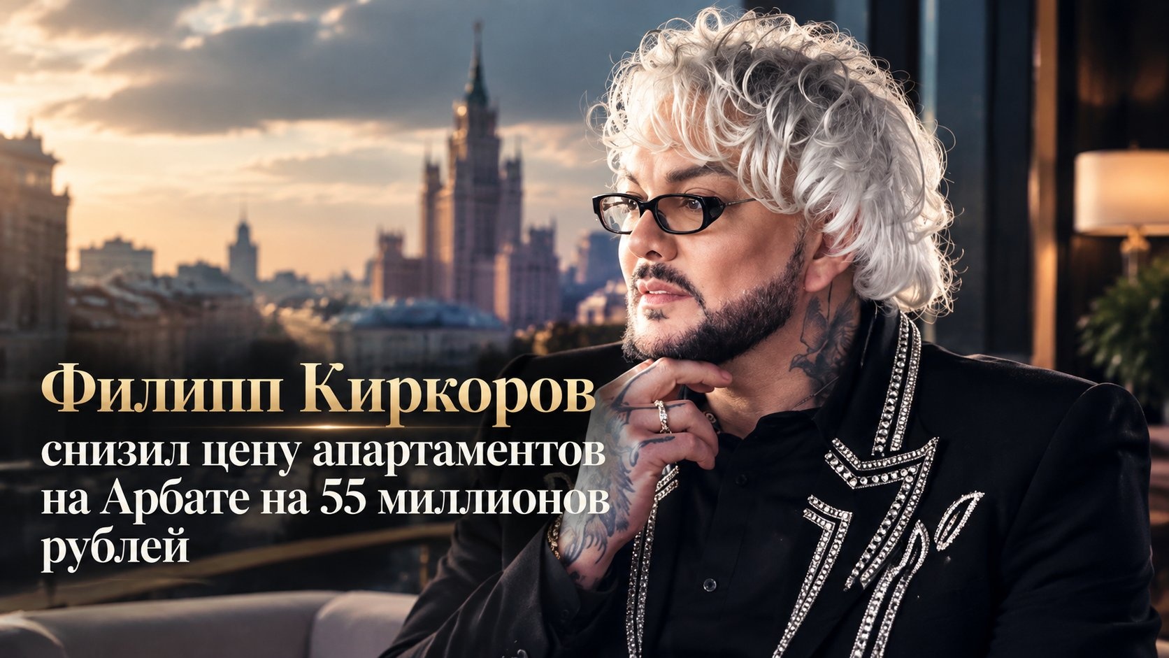 Филипп Киркоров снизил цену апартаментов на Арбате на 55 миллионов рублей