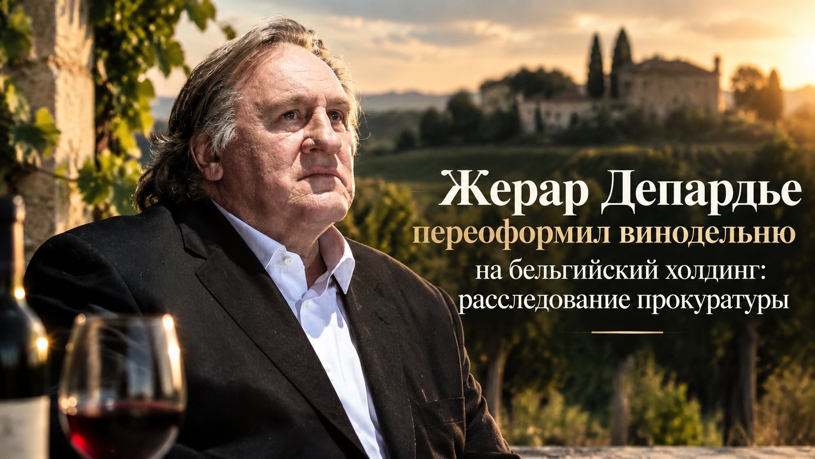 Жерар Депардье переоформил винодельню на бельгийский холдинг: расследование прокуратуры