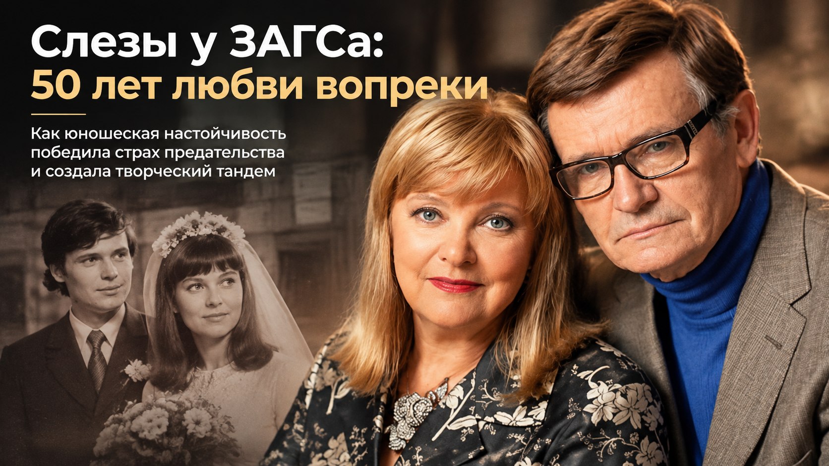 Слезы у Грибоедовского ЗАГСа и полвека вопреки: история союза Людмилы Гладунко и Бориса Токарева