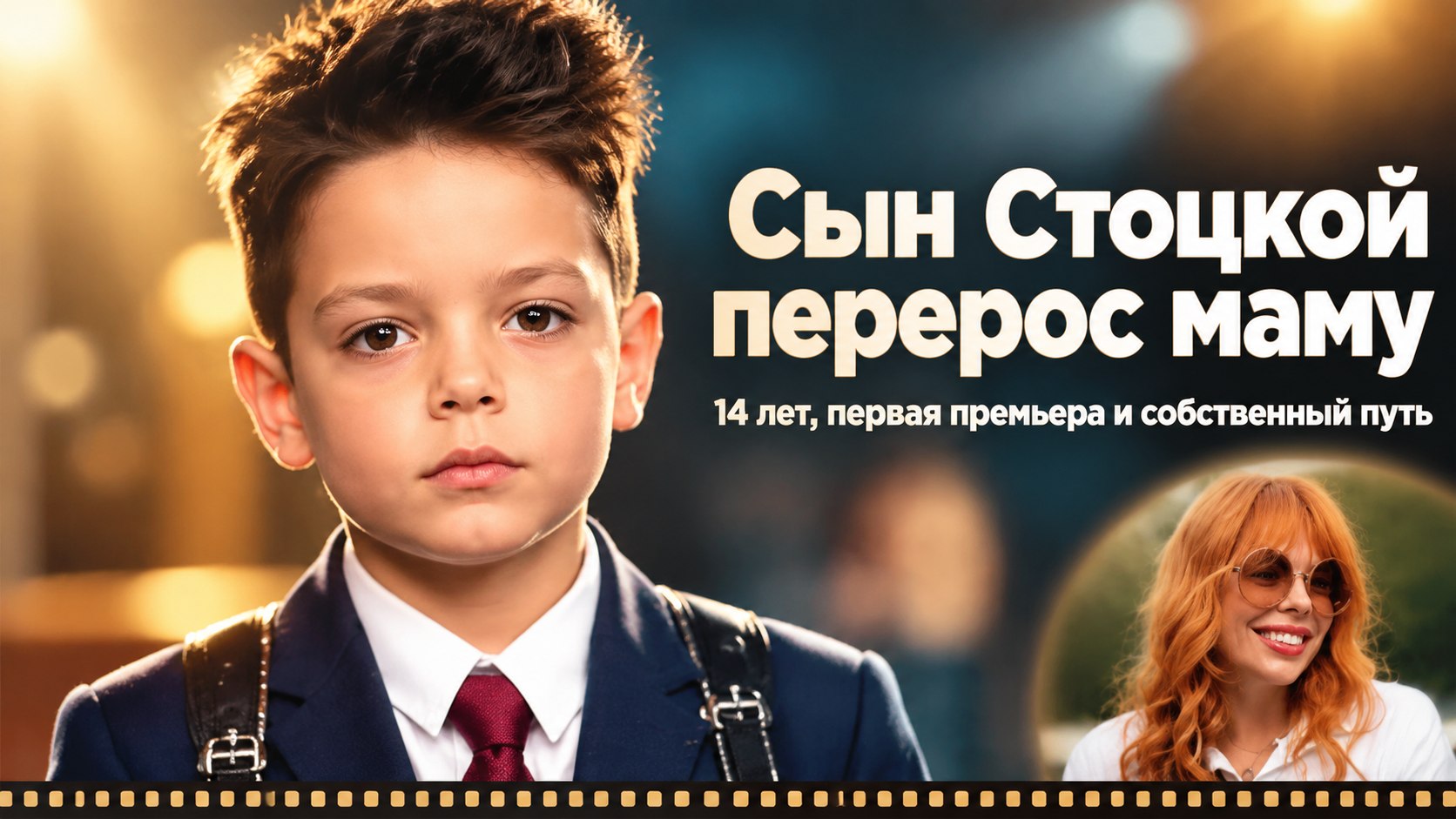 Редкий выход на премьеру и рост выше мамы: как сегодня выглядит 14-летний сын Анастасии Стоцкой