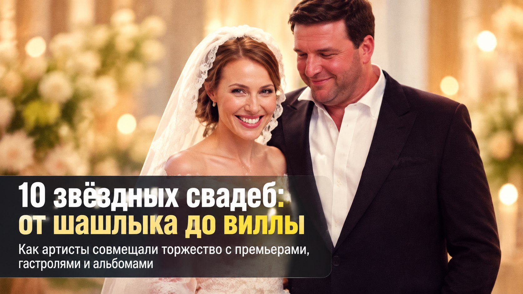 Шашлык за 90 рублей и вилла на Комо: 10 звёздных свадеб, вписавшихся в рабочий график