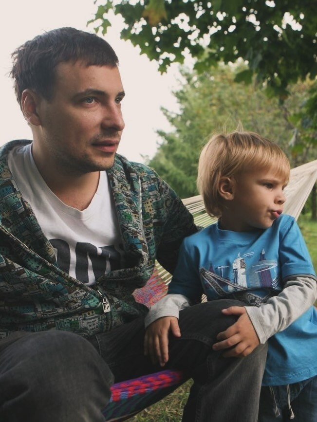 Евгений Цыганов с сыном Никитой