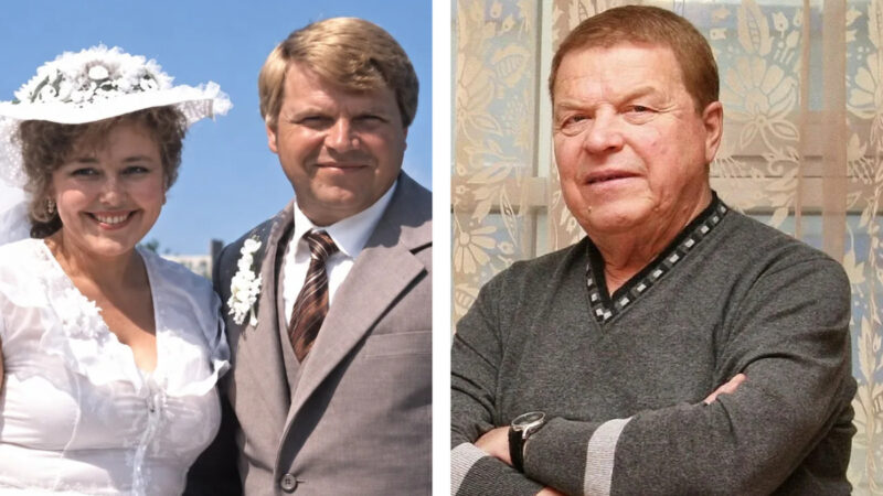 Наталья Хорохорина и Михаил Кокшенов на съёмках «Белых рос»