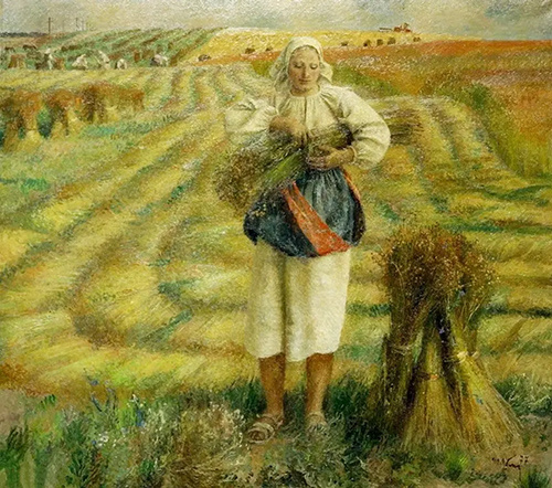 Лён. Татьяна Ниловна Яблонская. Живопись, 1977