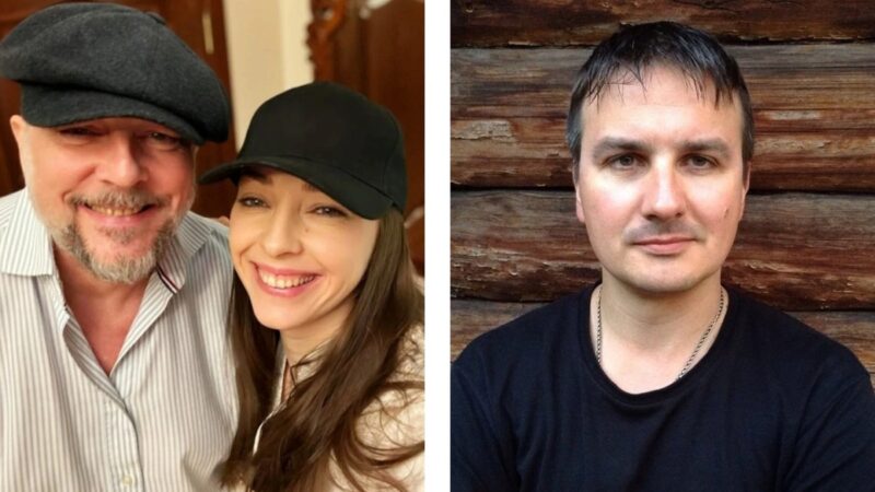 Елизавета Нилова с отцом Алексеем Ниловым и Родионом Приходько