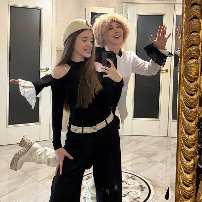 Елена Воробей с дочерью Софьей Лебенбаум