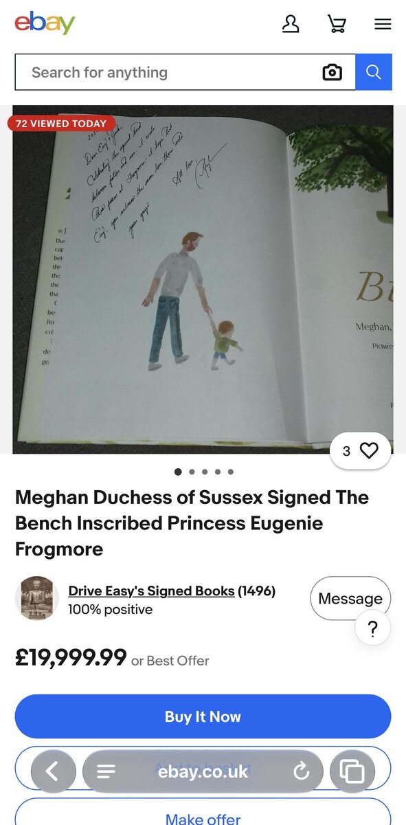 Объявление о продаже на eBay
