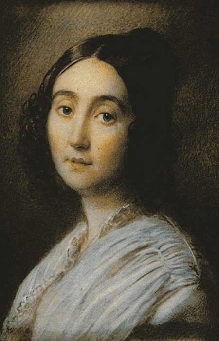 Портрет Евдокии Ростопчиной работы Георга Кордика, 1847 год