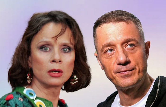 Любовь Полищук с сыном Алексеем Макаровым
