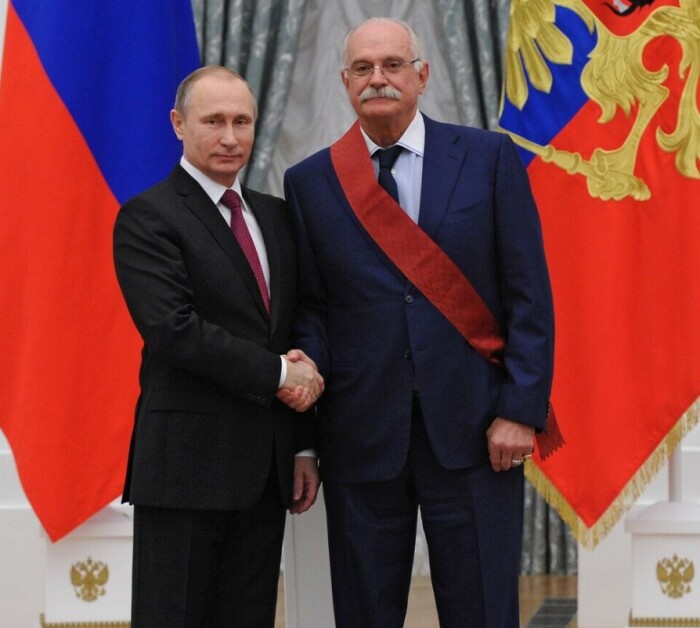 Никита Михалков и Владимир Путин