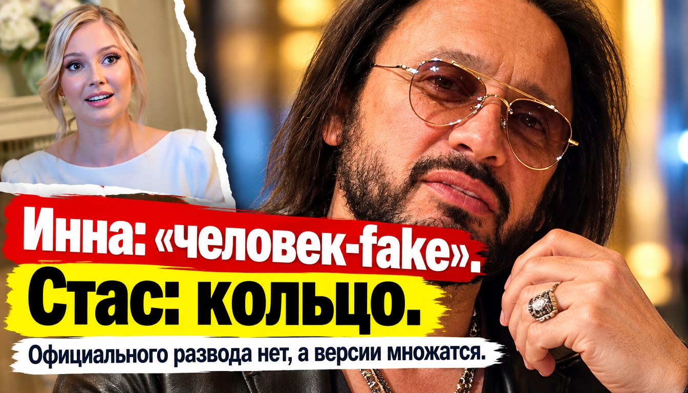 После 15 лет брака Инна Михайлова написала про «человека-fake» — Стас ответил кольцом